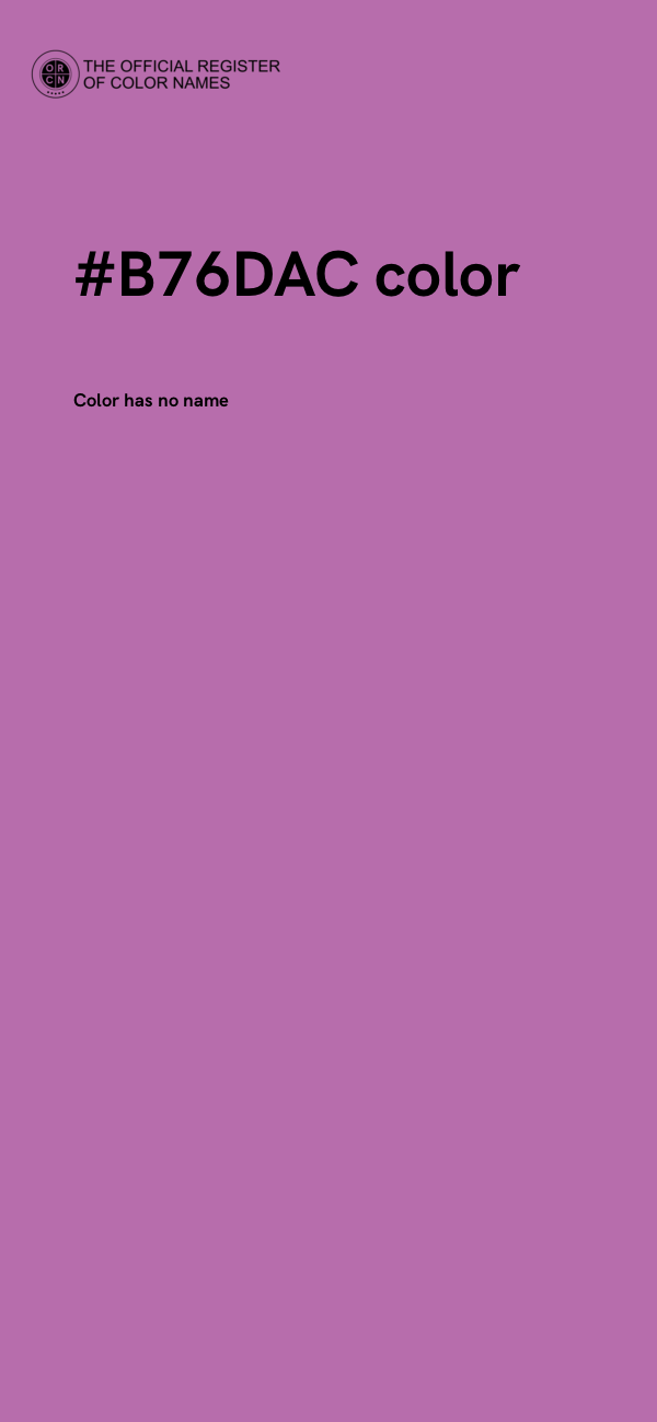 #B76DAC color image