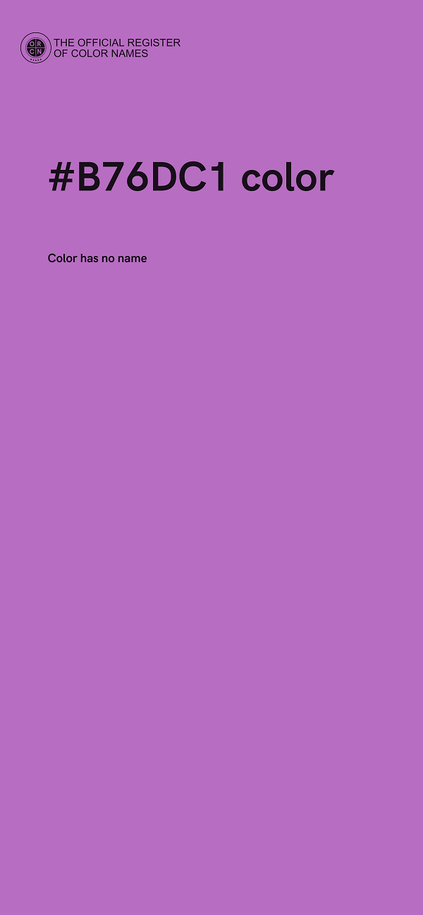 #B76DC1 color image