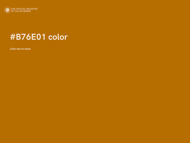 #B76E01 color image