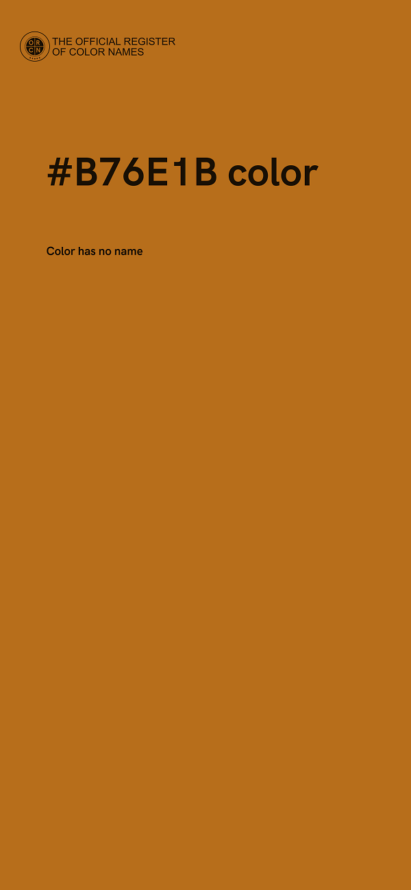 #B76E1B color image