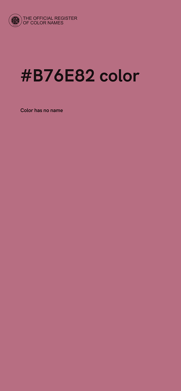 #B76E82 color image