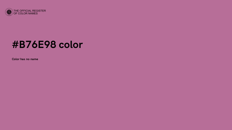 #B76E98 color image