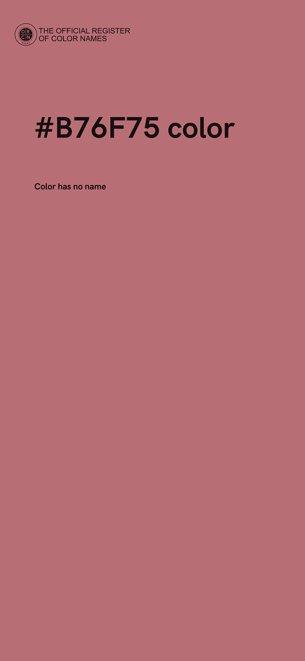 #B76F75 color image