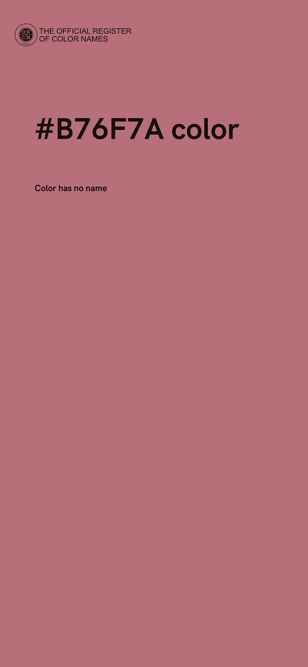 #B76F7A color image