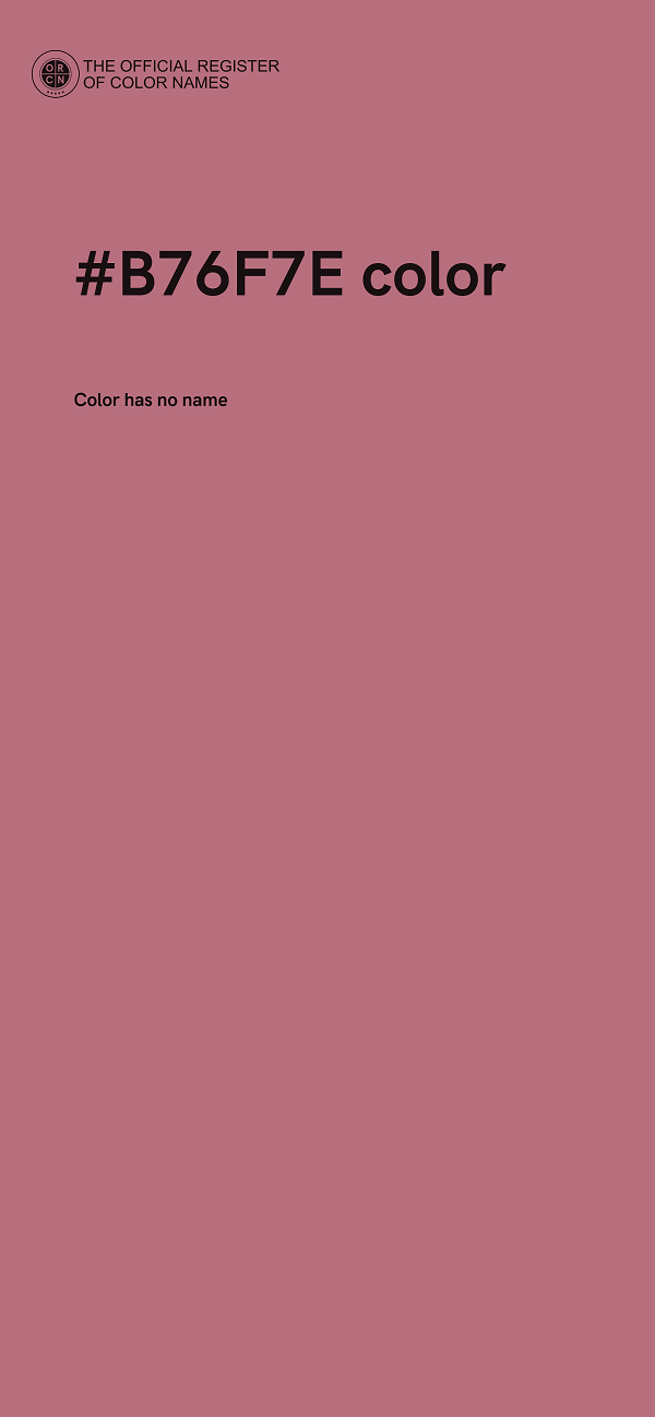 #B76F7E color image