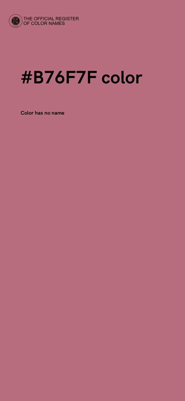 #B76F7F color image