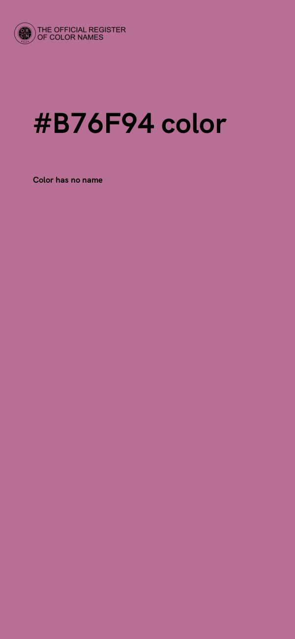 #B76F94 color image