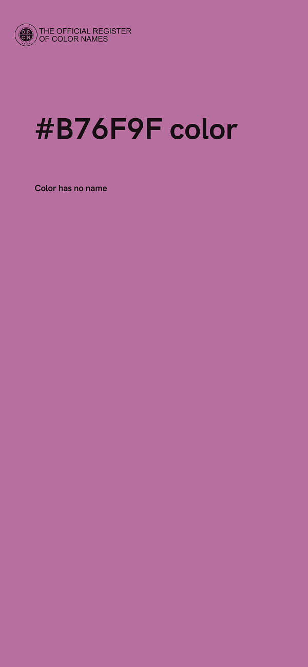 #B76F9F color image