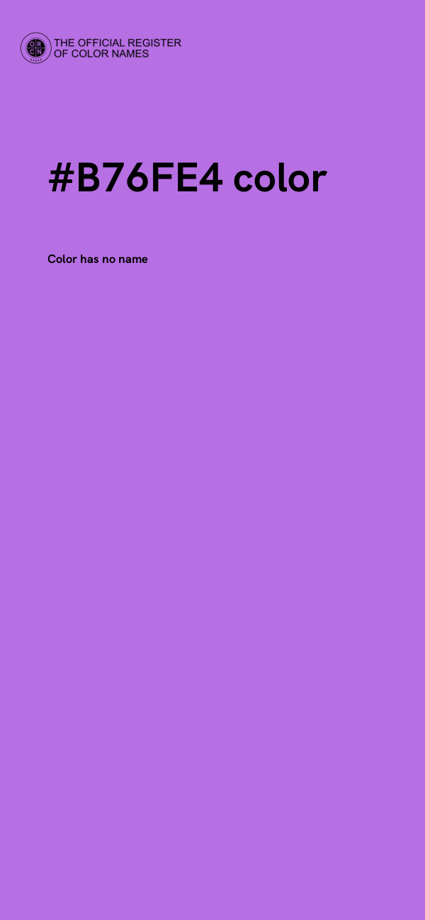 #B76FE4 color image