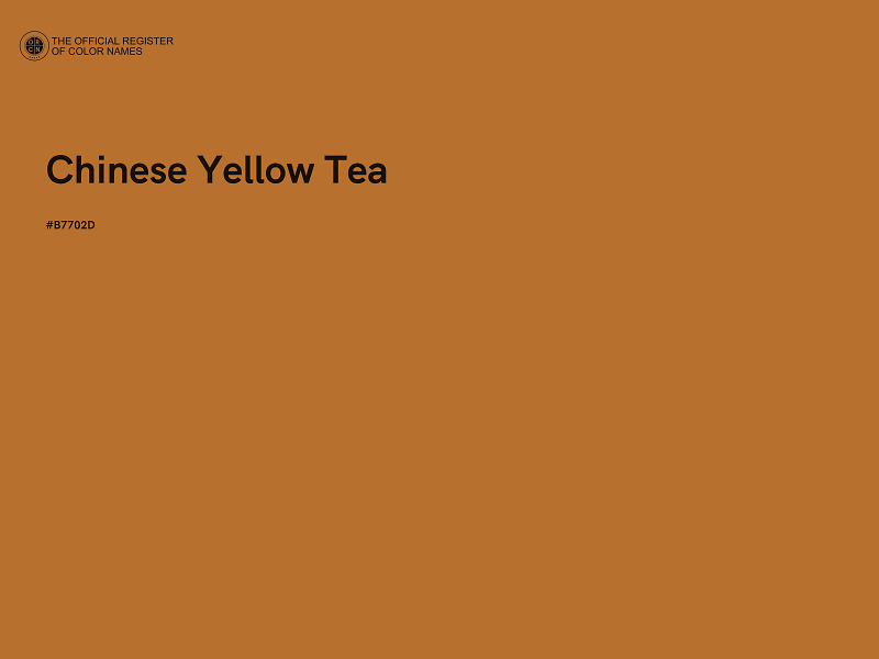 #B7702D - Chinese Yellow Tea color image