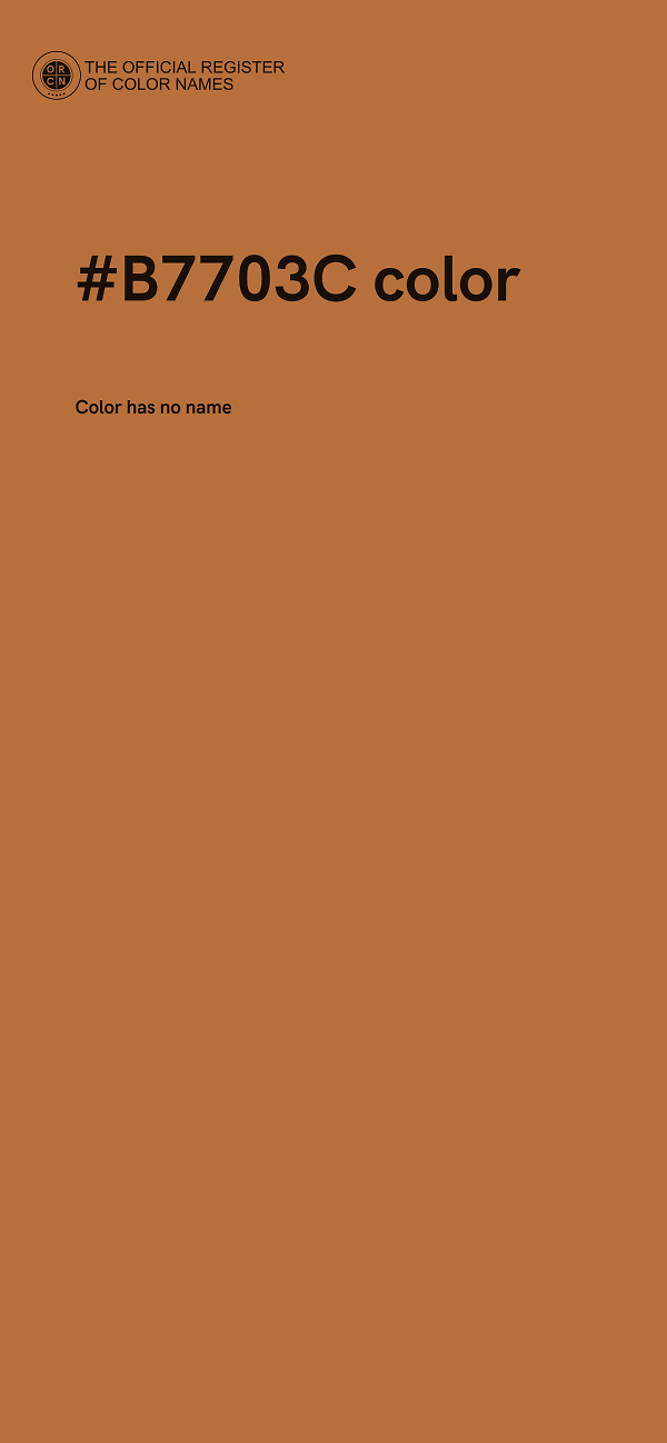#B7703C color image