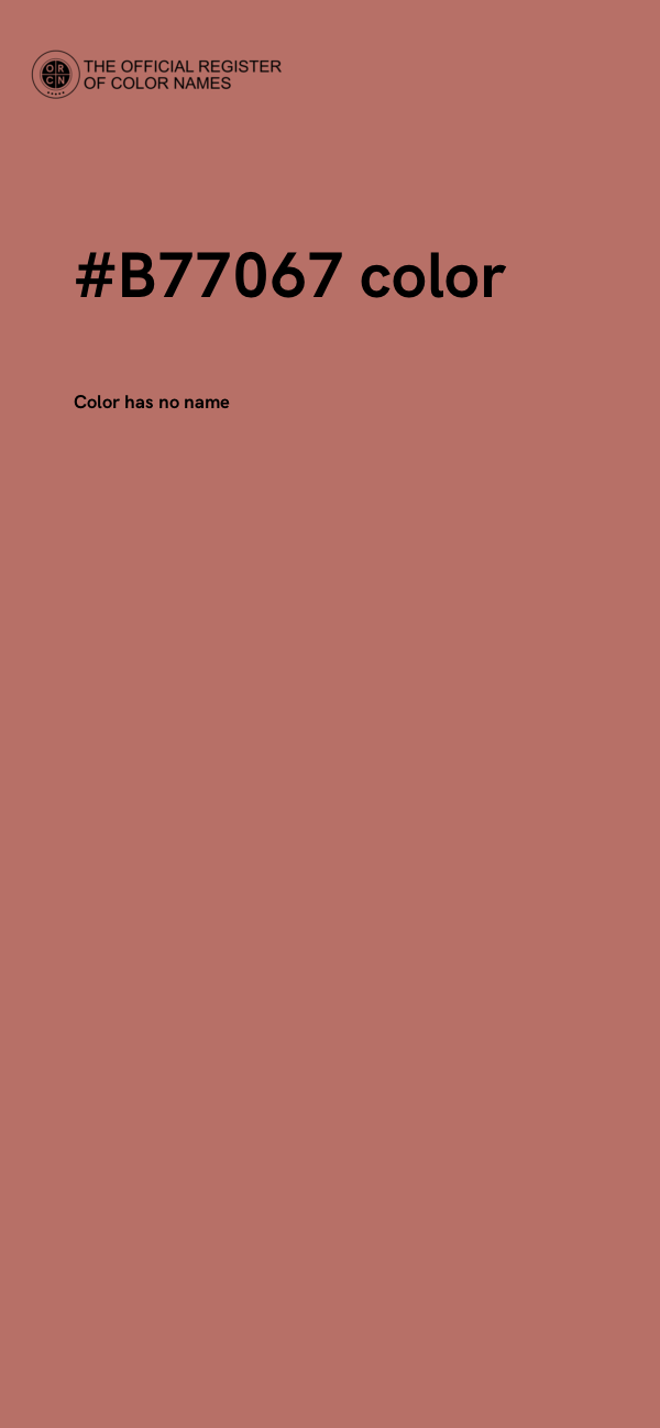 #B77067 color image