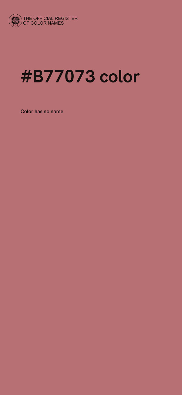 #B77073 color image