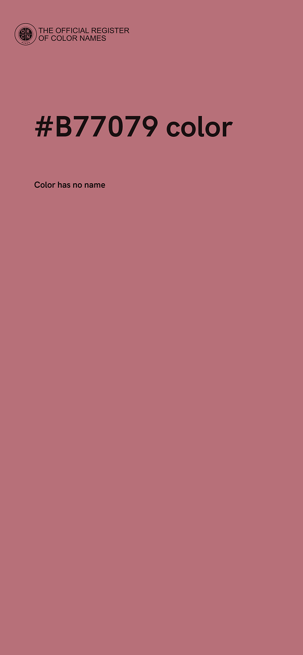#B77079 color image