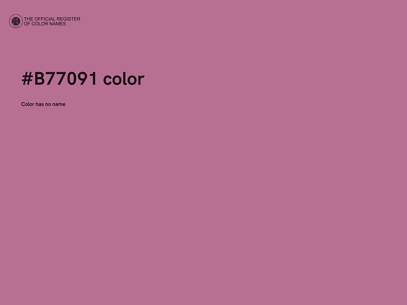 #B77091 color image