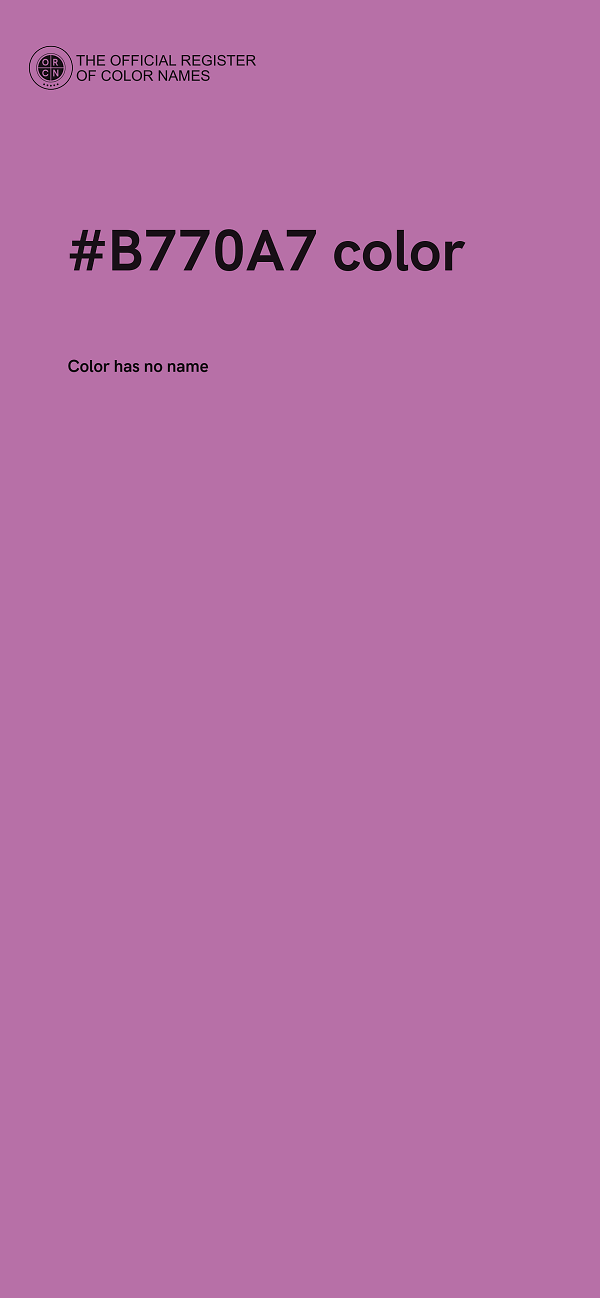#B770A7 color image