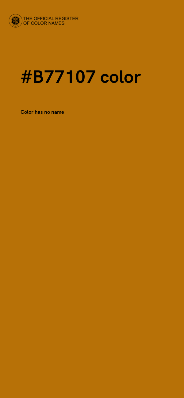 #B77107 color image