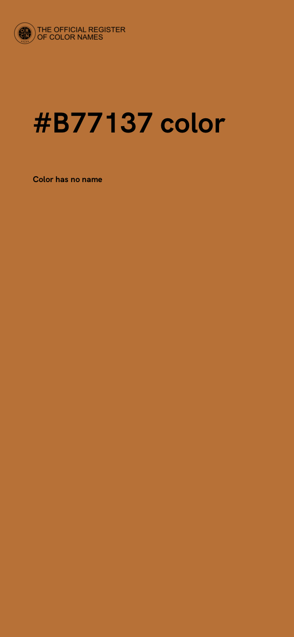 #B77137 color image