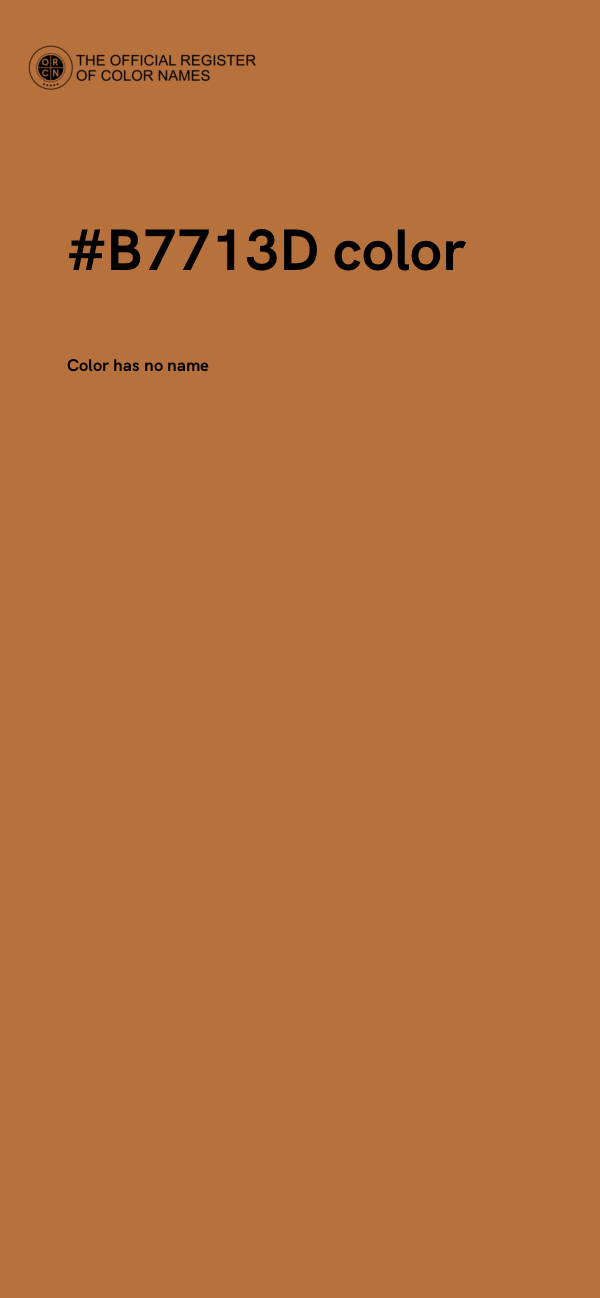#B7713D color image