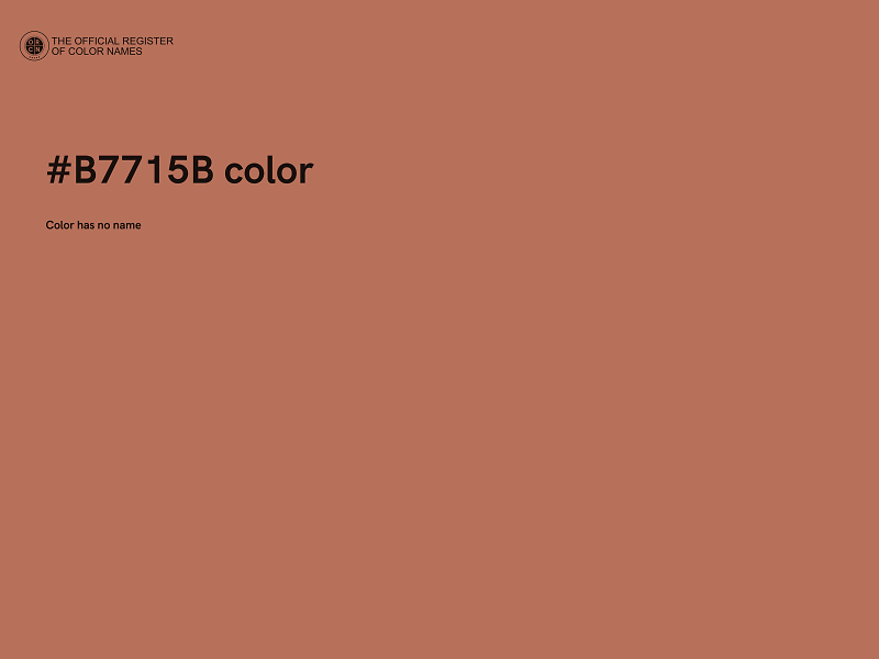#B7715B color image