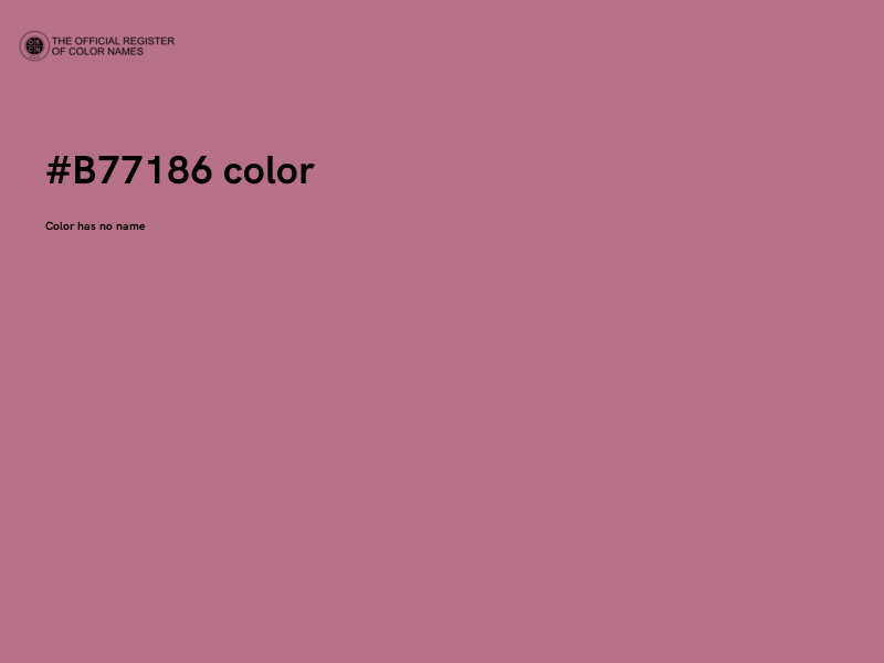 #B77186 color image