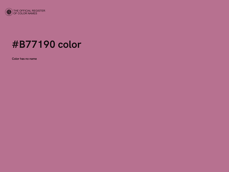 #B77190 color image