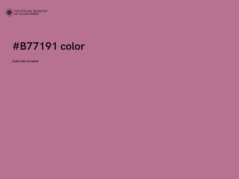 #B77191 color image