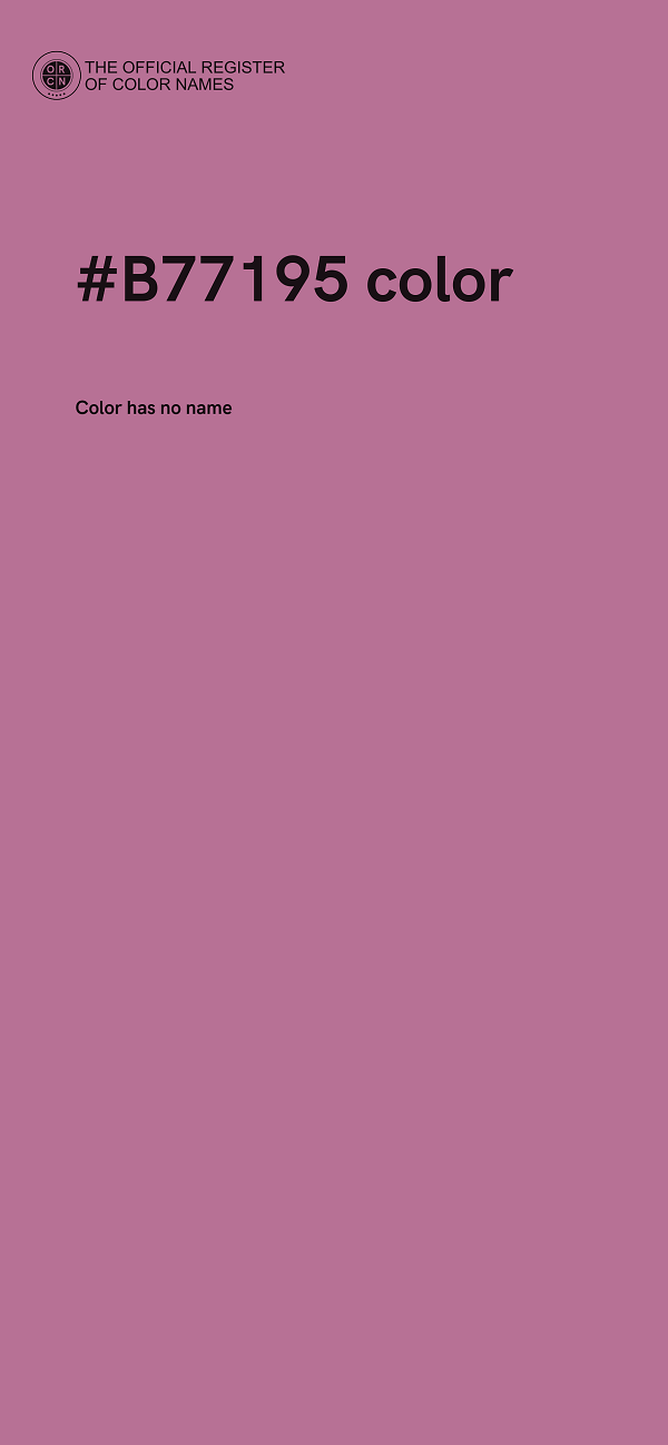 #B77195 color image