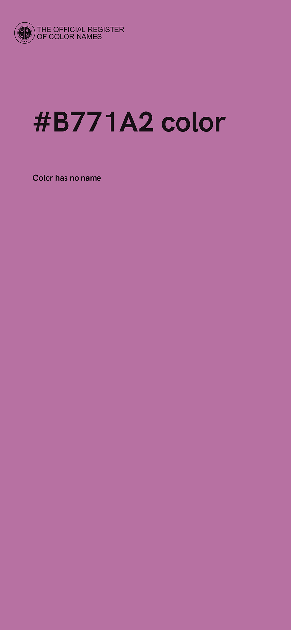 #B771A2 color image