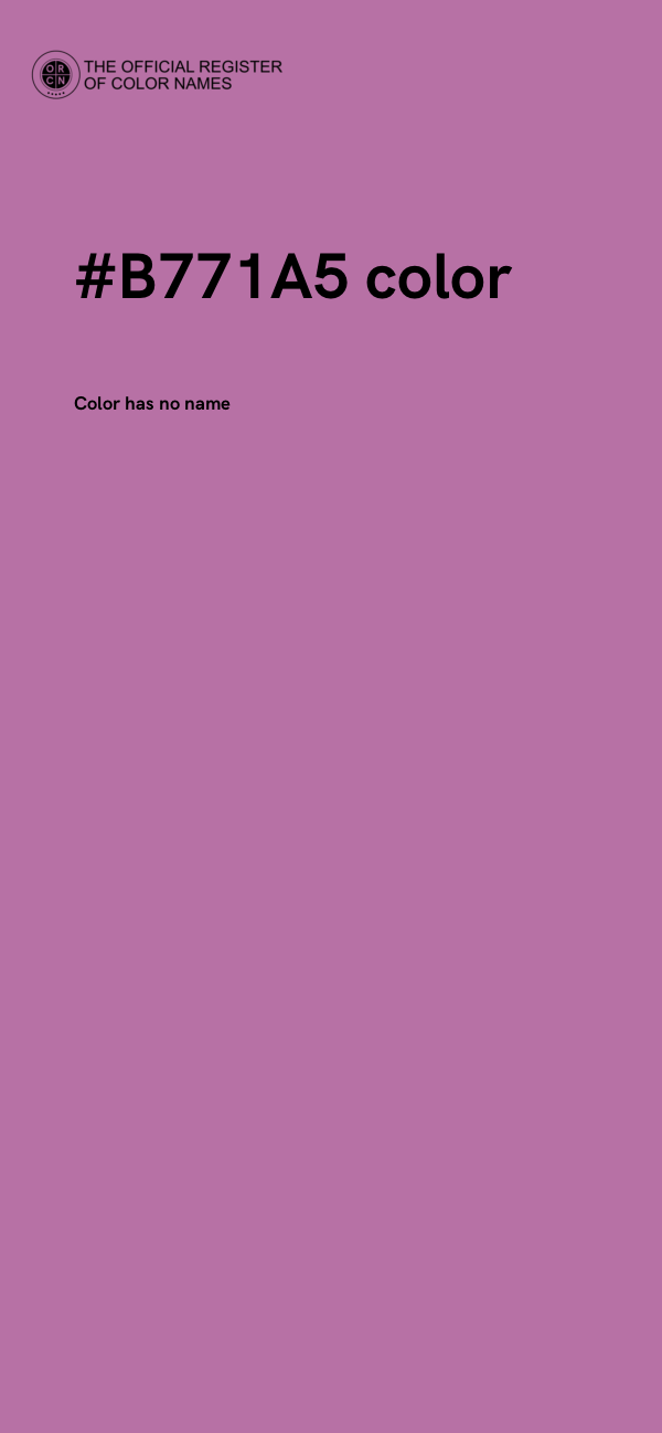 #B771A5 color image