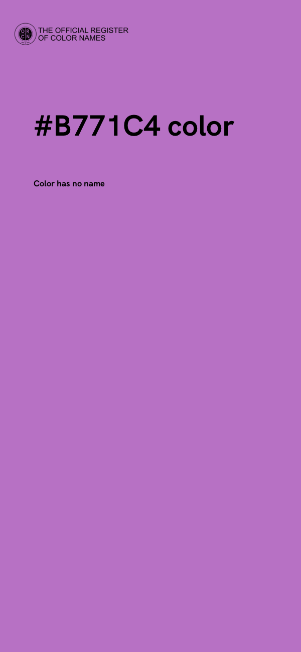 #B771C4 color image