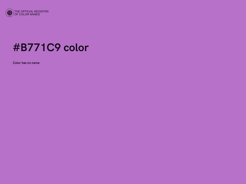 #B771C9 color image