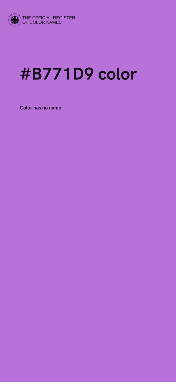 #B771D9 color image
