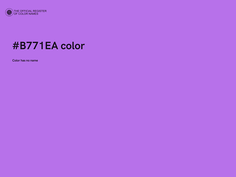 #B771EA color image