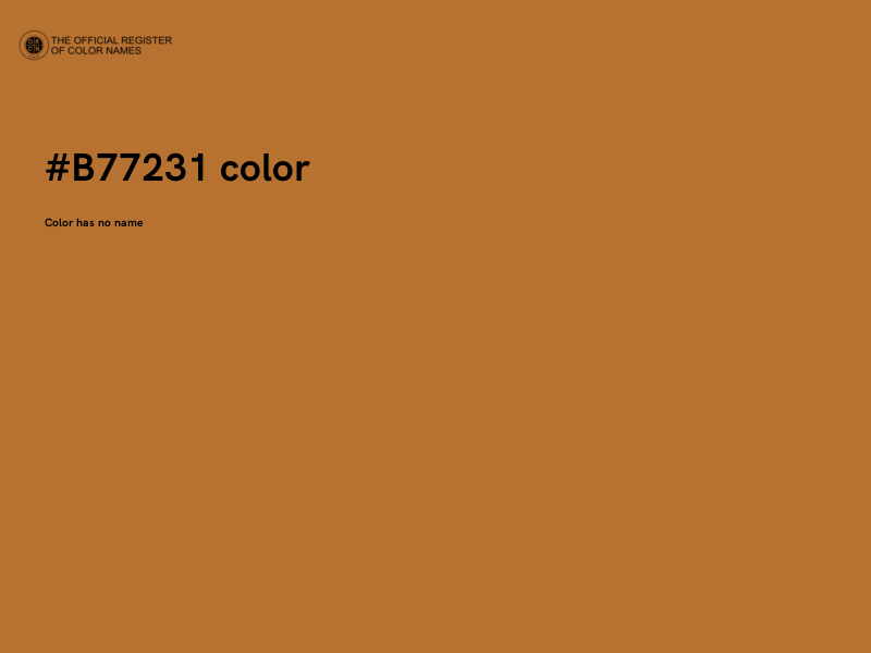 #B77231 color image
