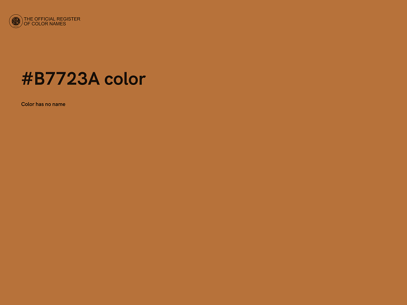 #B7723A color image