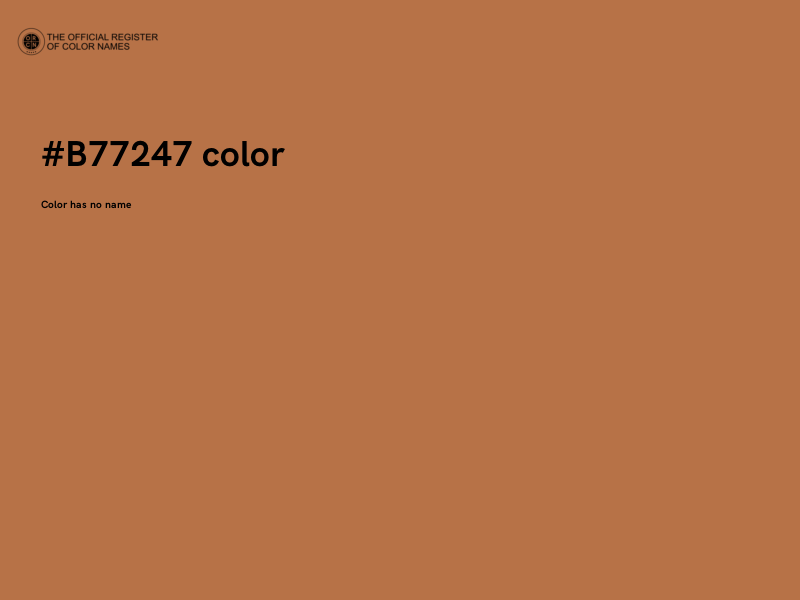 #B77247 color image