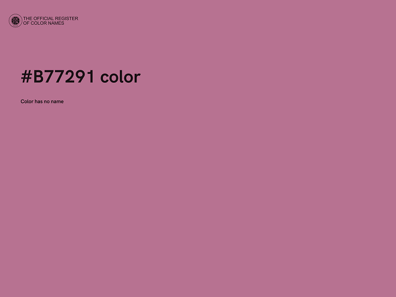 #B77291 color image