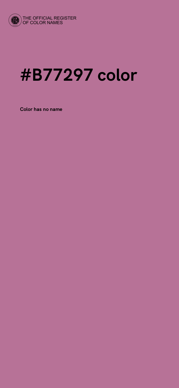 #B77297 color image
