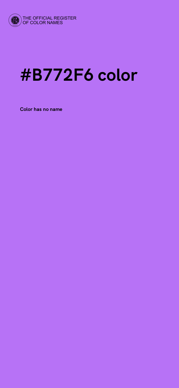 #B772F6 color image