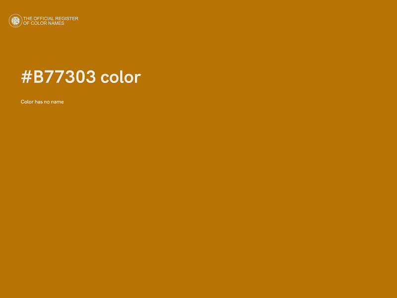 #B77303 color image