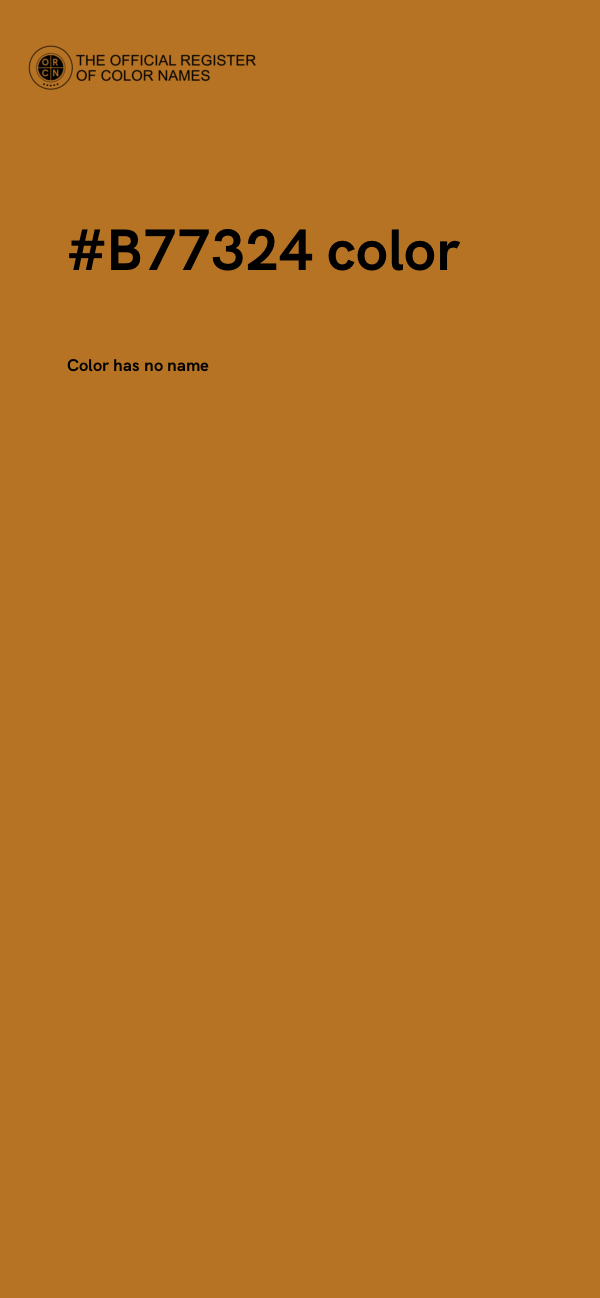 #B77324 color image