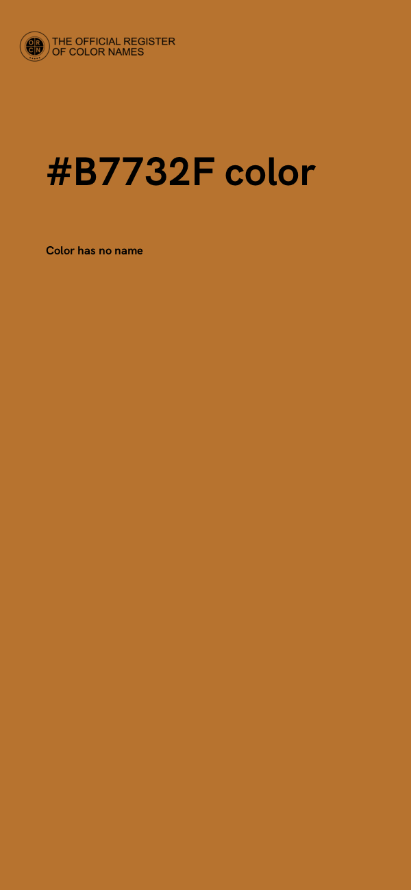 #B7732F color image