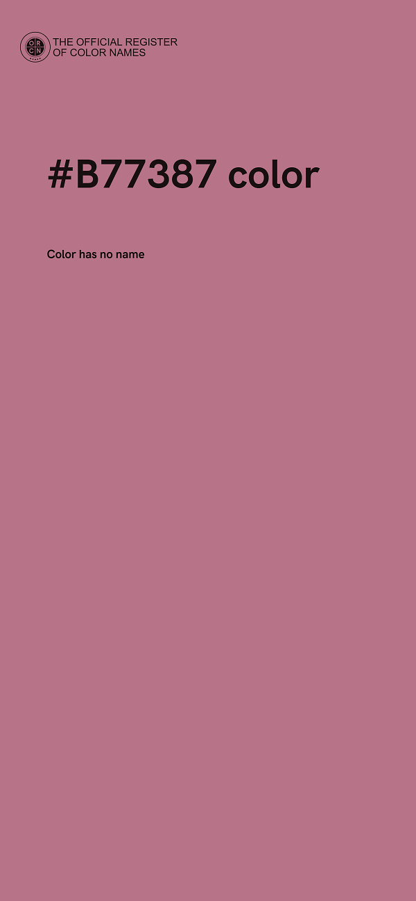 #B77387 color image
