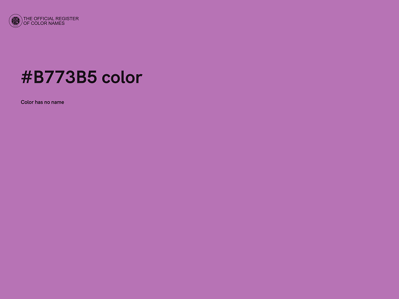 #B773B5 color image