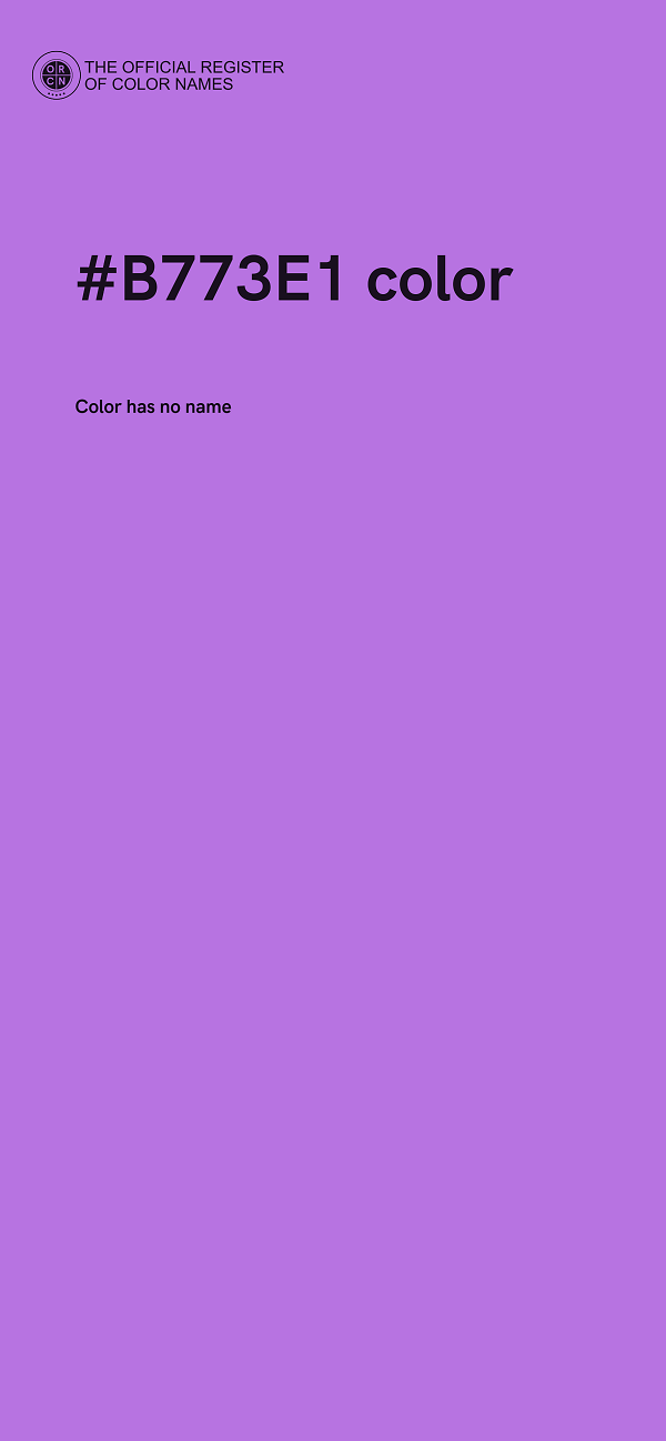 #B773E1 color image