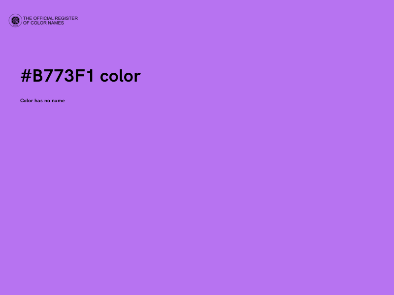 #B773F1 color image