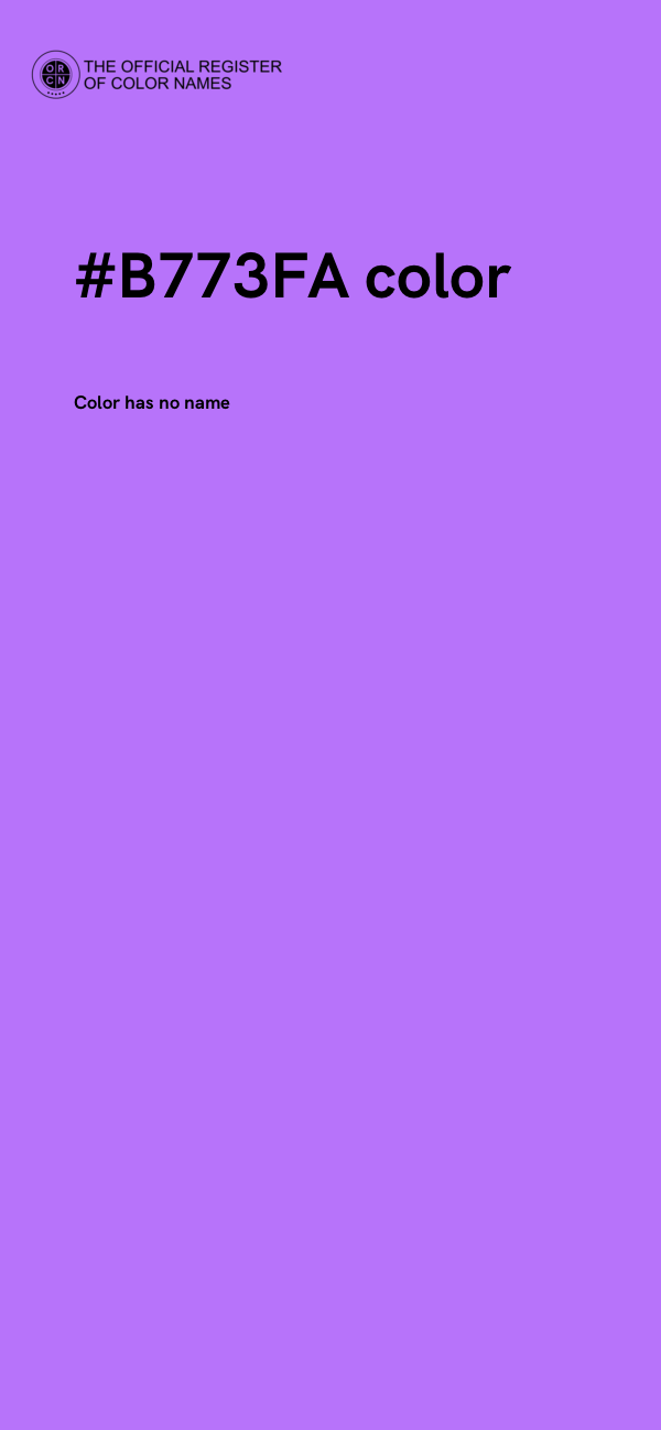 #B773FA color image