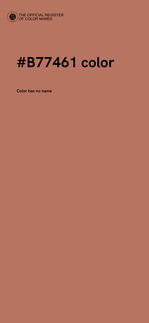 #B77461 color image