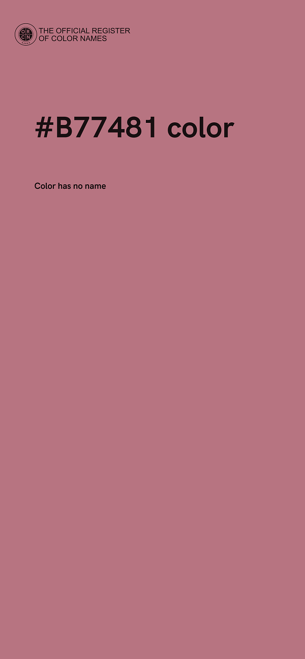 #B77481 color image